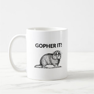 Gopher Es Lustig Gopher Wortspiel Kaffeetasse