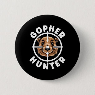 Gopher Hunter Crosshairs Falle Jagd Button