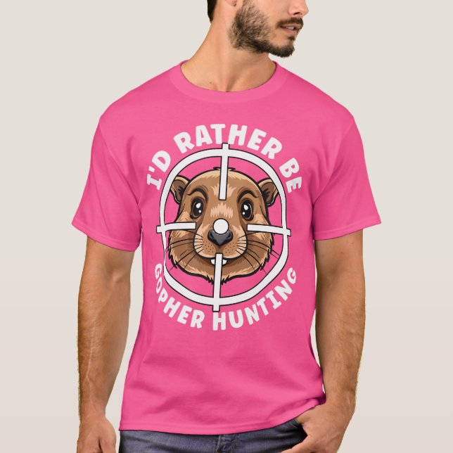 Gopher Hunter Crosshairs sind eher Fallen-Jagd T-Shirt (Vorderseite)
