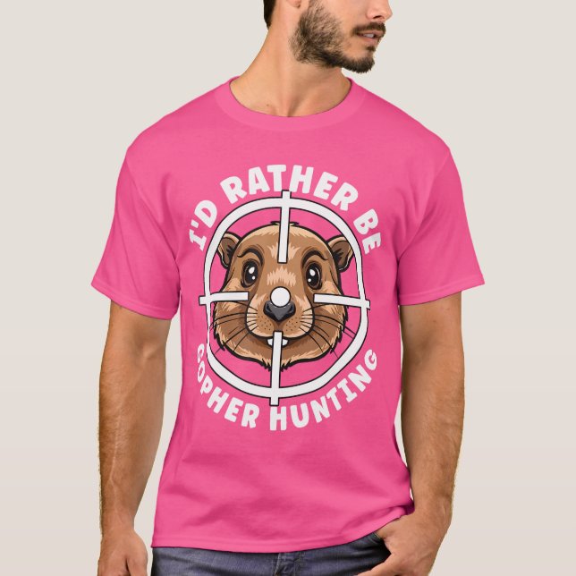 Gopher Hunter Crosshairs sind eher Fallen-Jagd T-Shirt (Vorderseite)