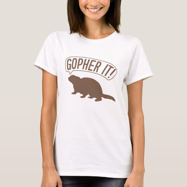 Gopher It T-Shirt (Vorderseite)