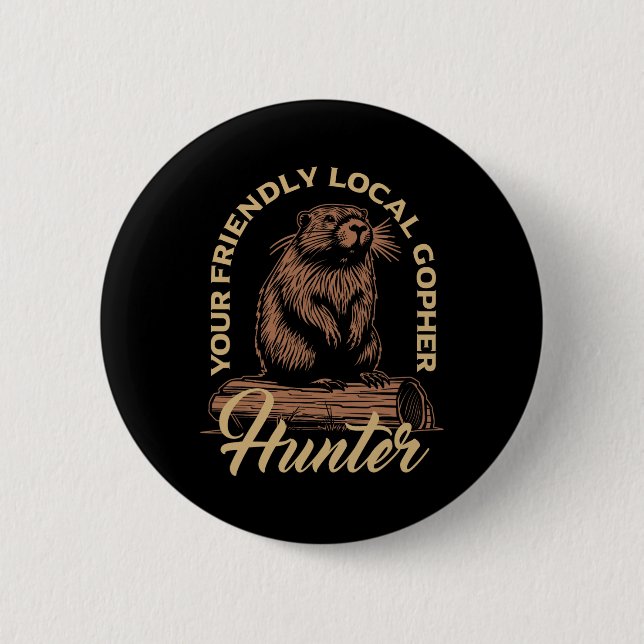 Gopher-Jäger-Ausrüstung Essentials Gopher Sla Button (Vorderseite)