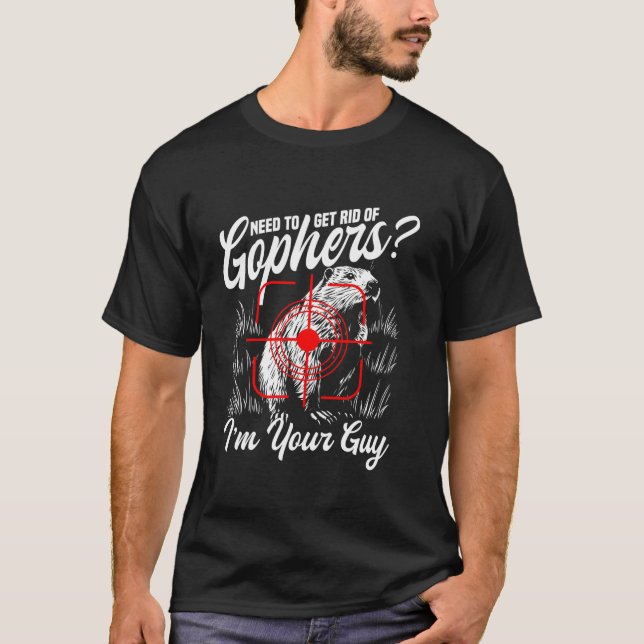 Gopher Slayer Equipment Gear Gopher Jäger T-Shirt (Vorderseite)