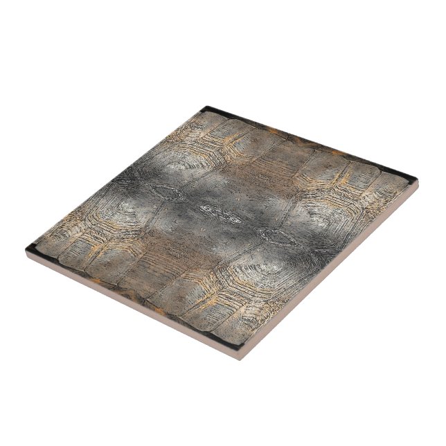 Gopher Tortoise Muschel Muster Fliese (Seite)