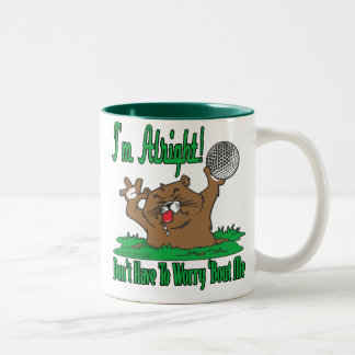 Gopher und der Golfball Zweifarbige Tasse