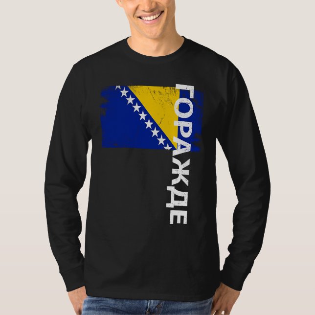 Gorazde Bosnia Flag For Bosnian Men Women Kids T-Shirt (Vorderseite)