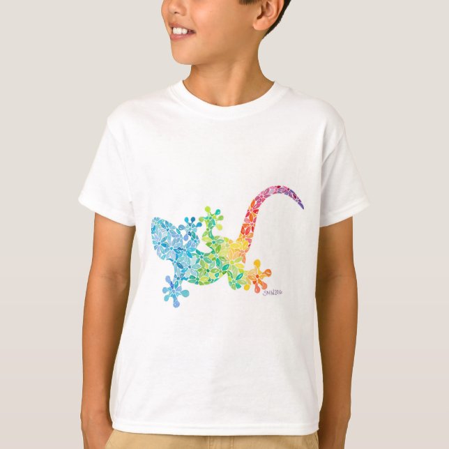 Gordie Gecko Kids T - Shirt von Sue Weidlich (Vorderseite)