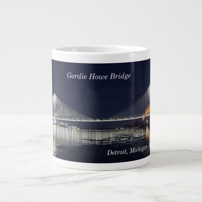 Gordie Howe Bridge Jumbo-Tasse (Vorderseite)