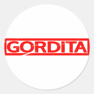 Gordita Briefmarke Runder Aufkleber