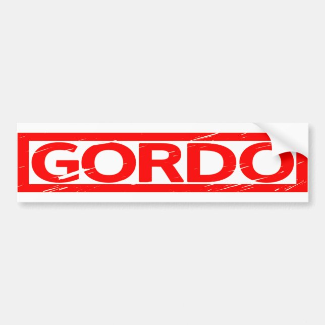 Gordo Briefmarke Autoaufkleber (Vorne)
