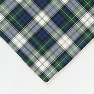 Gordon Clan Blue und White Formal Dress Tartan Fleecedecke