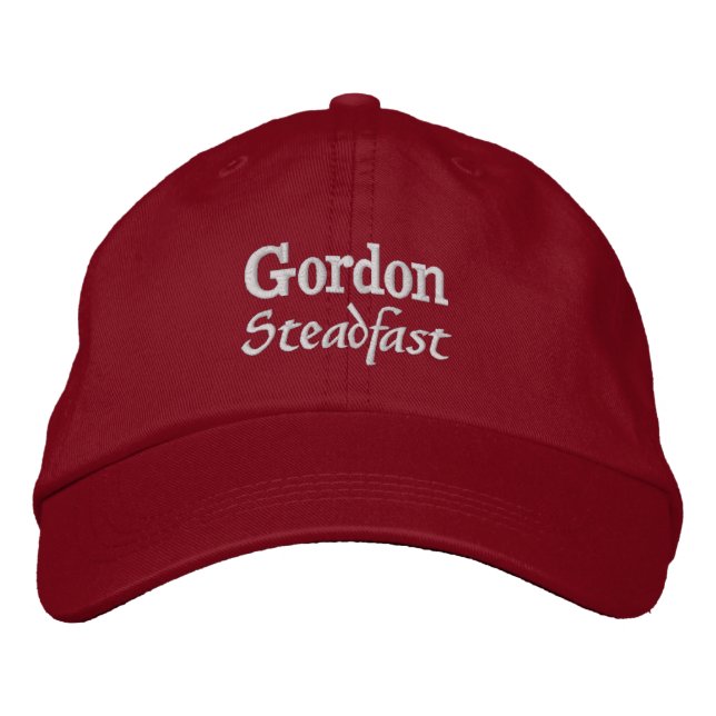 Gordon-Clan-Motto bestickte Mütze Baseballkappe (Vorderseite)