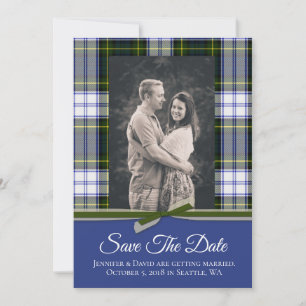 Gordon Dress Kariert Wedding Save the Date Card