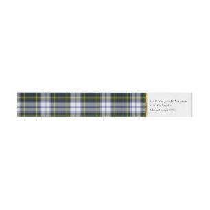 Gordon Dress Kariert Wrap Address Labels