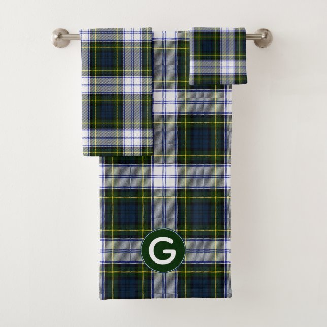 Gordon Dress Tartan Mit Monogramm Badetücher Set (Insitu)