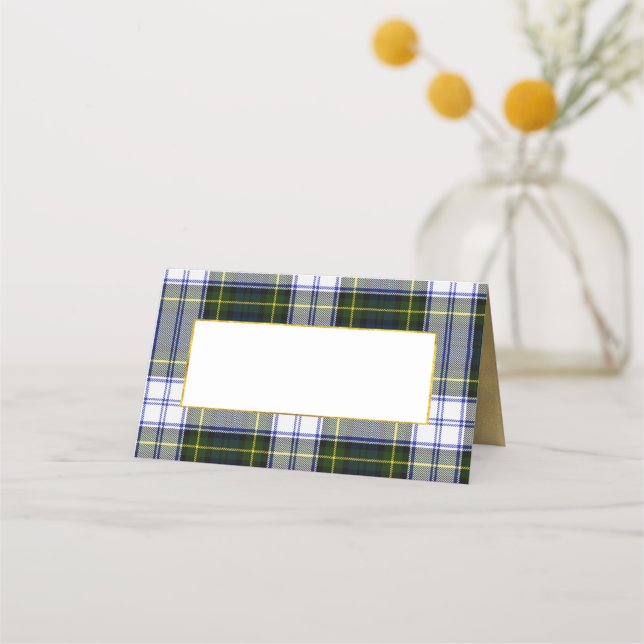 Gordon Dress Wedding Folding Platzkarte (Vorderseite)