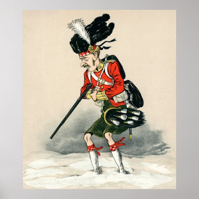 Gordon Highlander Soldier Poster (Vorne)