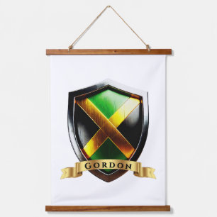 Gordon Jamaica National Heritage Shield Wandteppich Mit Holzrahmen