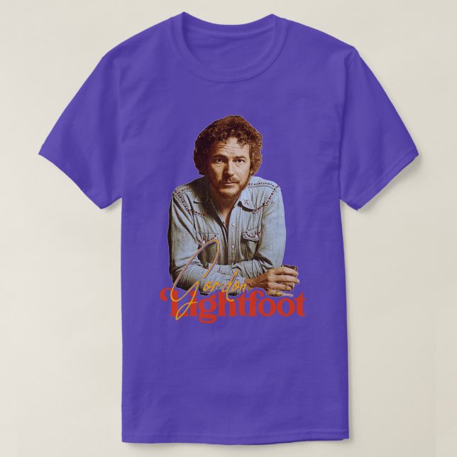 Gordon Lightfoot Retro Lesen Sie meinen Mind Tribu T-Shirt (Design vorne)