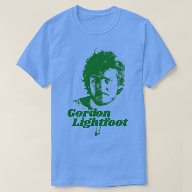 Gordon Lightfoot Tribute to Green auch in Red Blac T-Shirt (Design vorne)