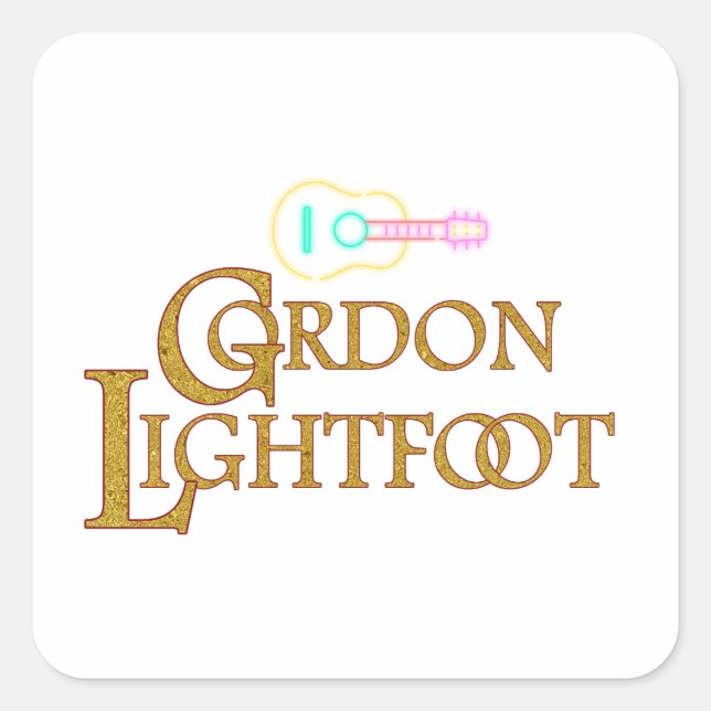 Gordon Lightfoot | Tribute to the Legendary Quadratischer Aufkleber (Vorderseite)
