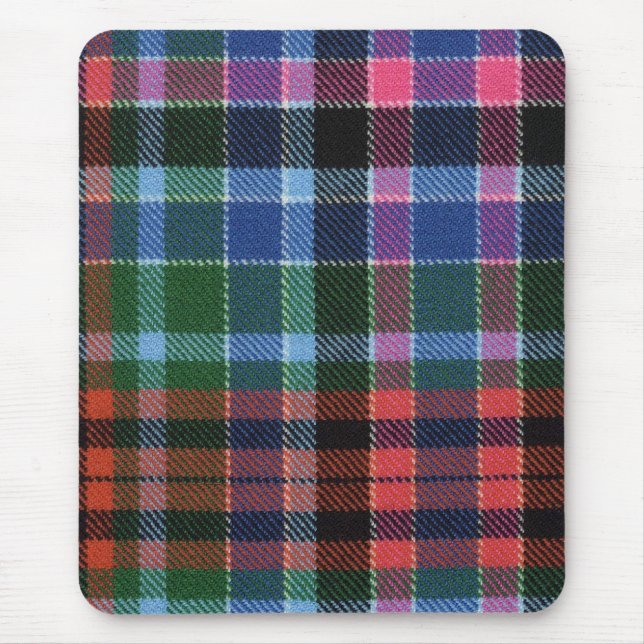 Gordon roter alter Tartan Mousepad (Vorne)