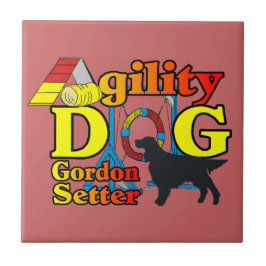 Gordon Setter Agility Fliese