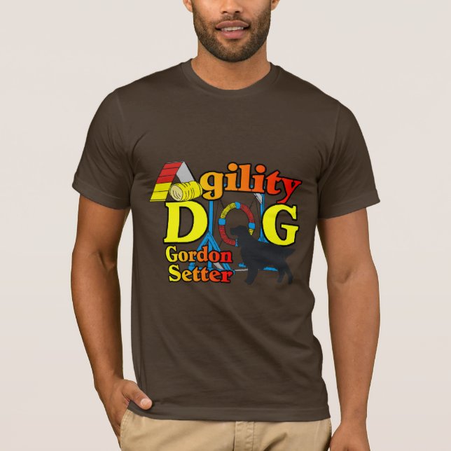 Gordon Setter Agility Shirts Geschenke (Vorderseite)