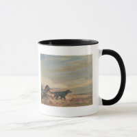 Gordon Setter Antiquitäten-Druck Ringermug aus Ker