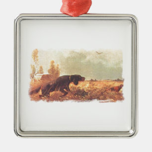 Gordon Setter auf Punkt Vintage Weihnachtsschmuck