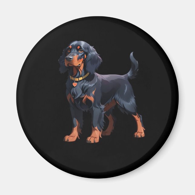 Gordon Setter Classic T - Shirt Magnet (Vorne)
