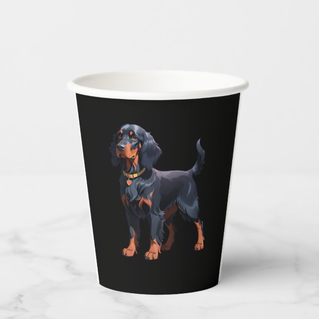 Gordon Setter Classic T - Shirt Pappbecher (Vorderseite)