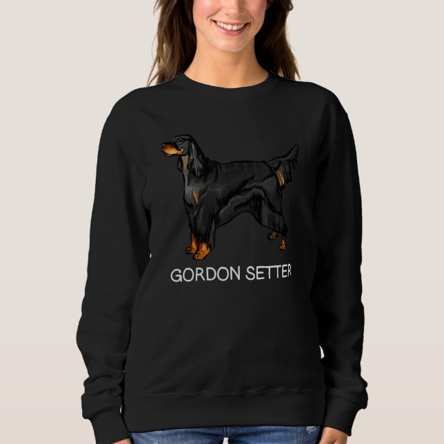 Gordon Setter Crazy Dog Sweatshirt (Vorderseite)