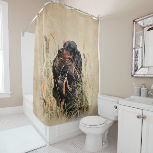 Gordon Setter, Entenjagd Tapestry Poster-Wirbel Duschvorhang
