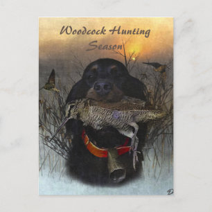 Gordon Setter Feiertagspostkarte