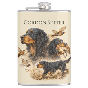 Gordon Setter Flachmann