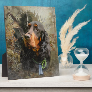 Gordon Setter Fotoplatte