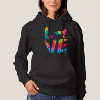 Gordon Setter Gefärbte Krawatte Liebe Dog Mama Vat Hoodie