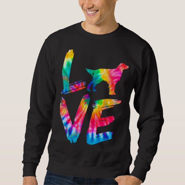 Gordon Setter Gefärbte Krawatte Liebe Dog Mama Vat Sweatshirt (Vorderseite)