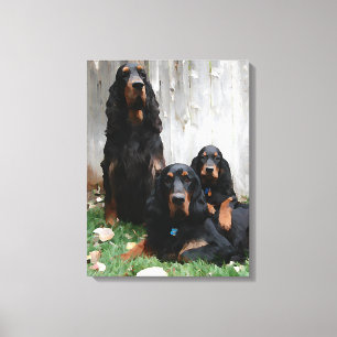 Gordon Setter Generationen Wrapped Canvas Print Leinwanddruck