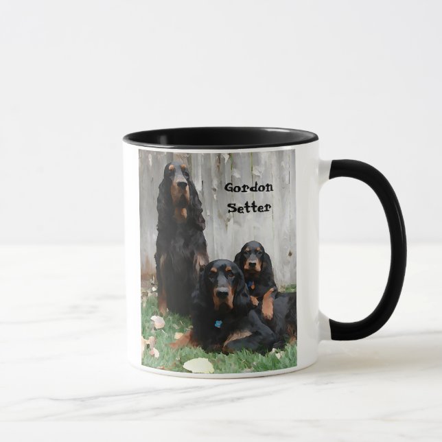 Gordon Setter Generations Painting Keramik Tasse (Rechts)