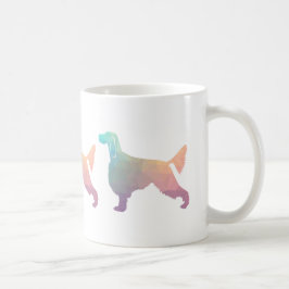 Gordon Setter Geometric Pattern Silhouette Pastell Tasse