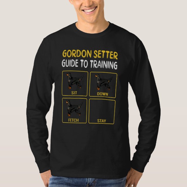 Gordon Setter Guide to Training Dog Obedience T-Shirt (Vorderseite)
