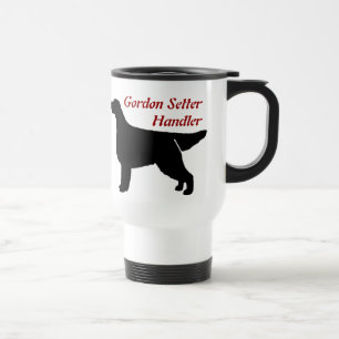 Gordon Setter Handler Aluminium Travel Mug Reisebecher