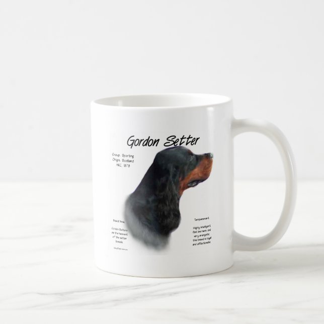 Gordon Setter History Design Kaffeetasse (Rechts)