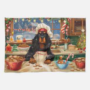 Gordon Setter Holiday Baking: Feierliche Weihnacht Geschirrtuch