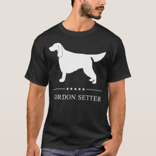 Gordon Setter Hund Weiße Silhouette Pullover 