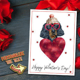 Gordon Setter Hundeliebhaber Valentinsgeschenk Feiertagskarte