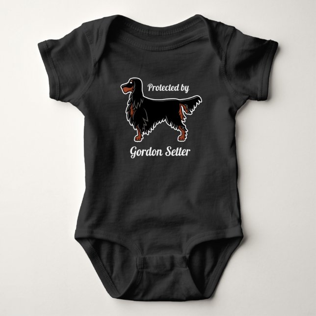 Gordon Setter Icon Baby Strampler (Vorderseite)