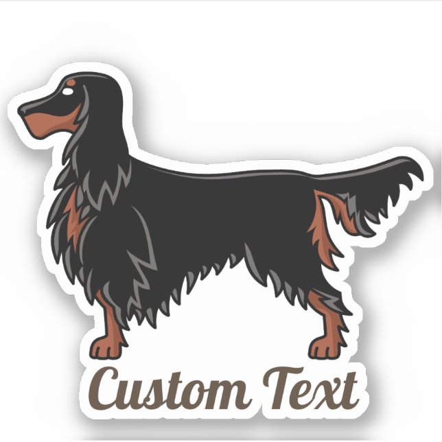Gordon Setter Icon Sticker (Vorderseite)